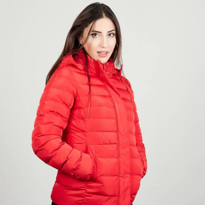 Abrigos Mujer de la marca GEOX  modelo W ANEKO MID JKT ROJO