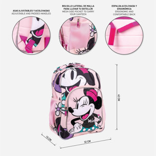 Mochila escolar mediana de minnie mouse, niños, multicolor, estándar