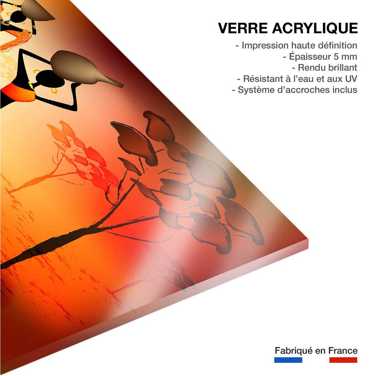 Tableau soirée africaine Tableau plexiglas