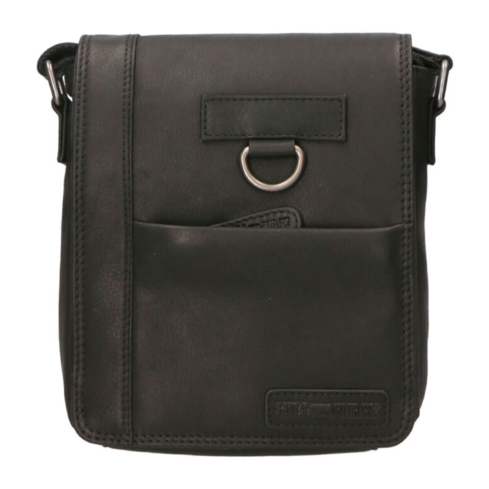 Borsa a tracolla  da uomo In Vera pelle Made in Italy 20x25x6 cm