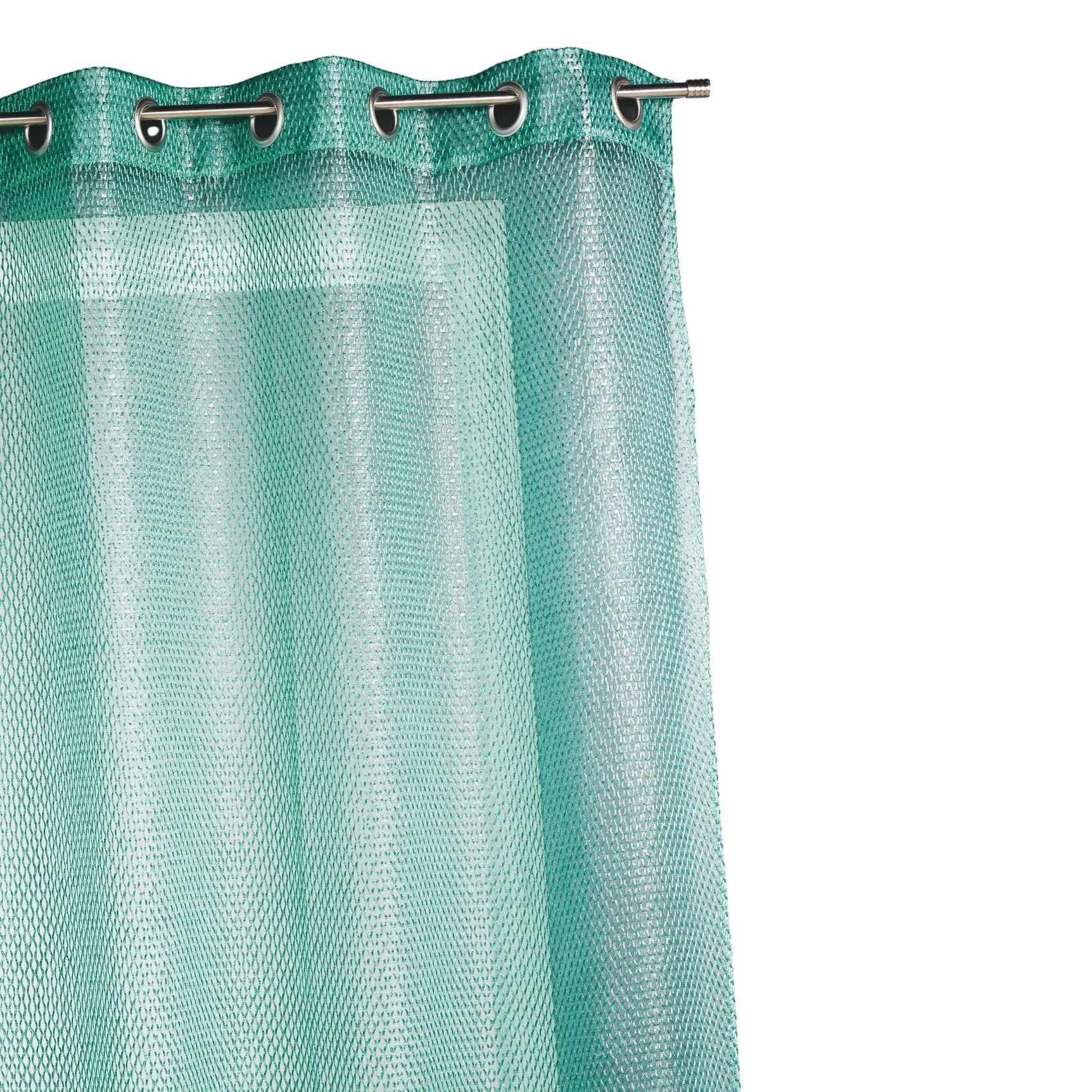 Voilage en organza fantaisie  - Effet 'résille' - Vert