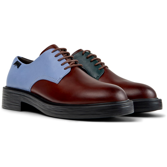 Zapatos de cordones - CAMPER Dean Twins - Multicolor - Cuero liso