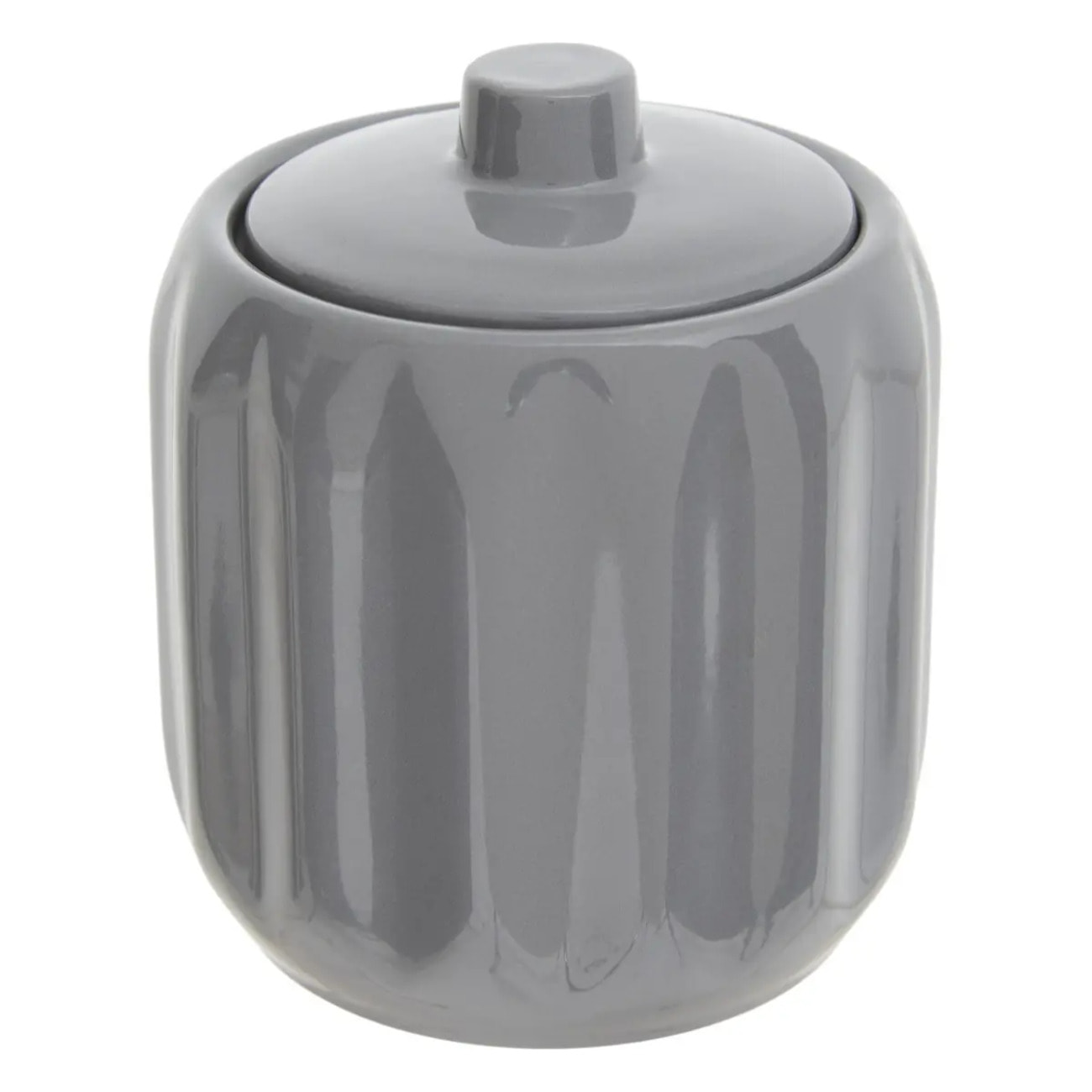 Pot à coton Colorama en céramique D.12,5cm gris