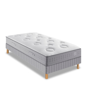 Ensemble FLEXION matelas H26 ressort ensachés, mi-ferme, sommier