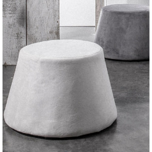 Pouf rond uni STOCKHOLM gris