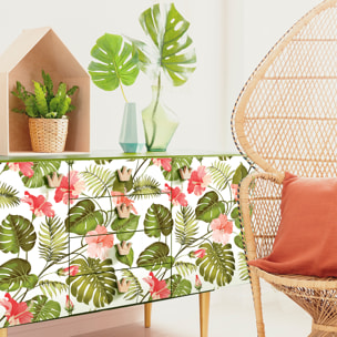 Sticker meuble tropical dewario 60 x 90 cm