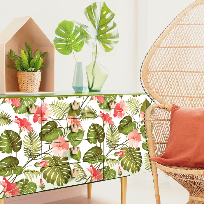 Sticker meuble tropical dewario 60 x 90 cm
