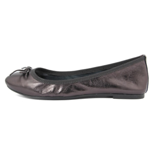 Ballerine Donna In Pelle Colore Grigio-