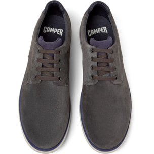 Zapatos de cordones - CAMPER Smith - Gris - Piel de ante