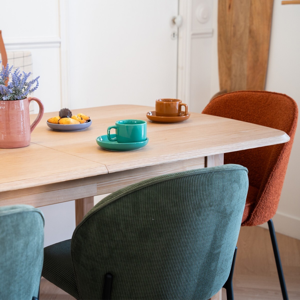 Table à manger extensible en bois 6/8 personnes - MORIS