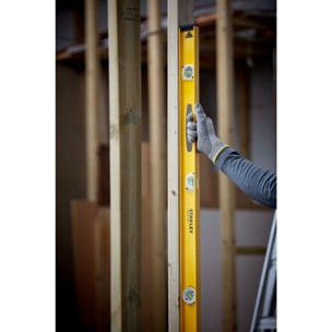 Niveau profilé I-BEM 100cm aluminium avec fiole de déclivité