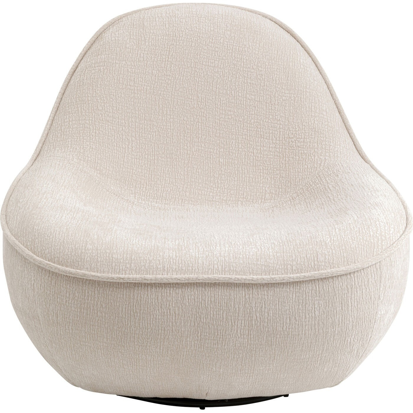 Fauteuil pivotant Ovo crème Kare Design