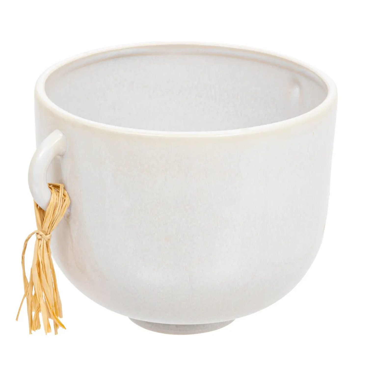 Cache pot "The floral" D14cm blanc