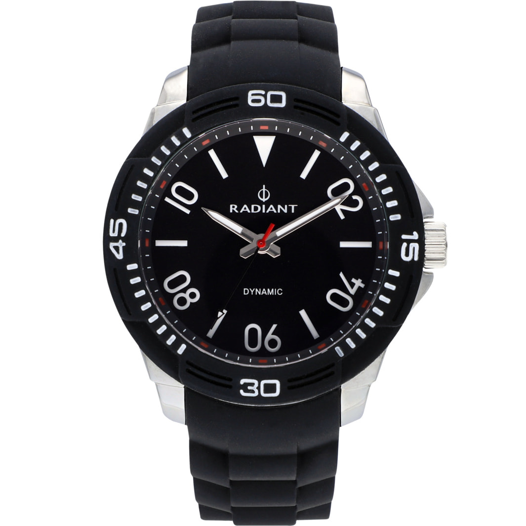 Reloj Radiant RA503601 Hombre Analogico Cuarzo con Correa de Silicona