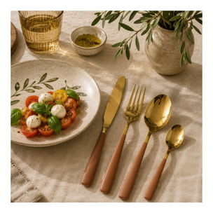 Ménagère 24 pièces en inox, design 3, YOKOTE