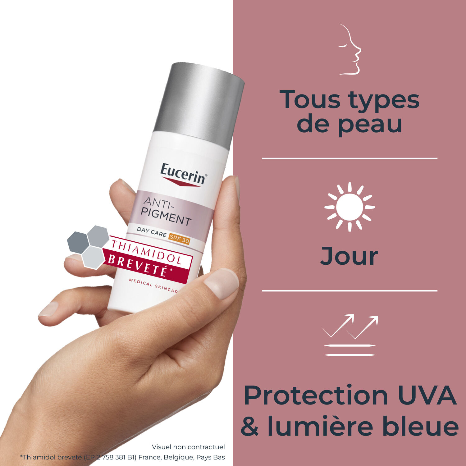 Anti-Pigment SPF30 - Crème de Jour Hydratante & Anti-Tâches - Tous Types de Peaux 50 ml