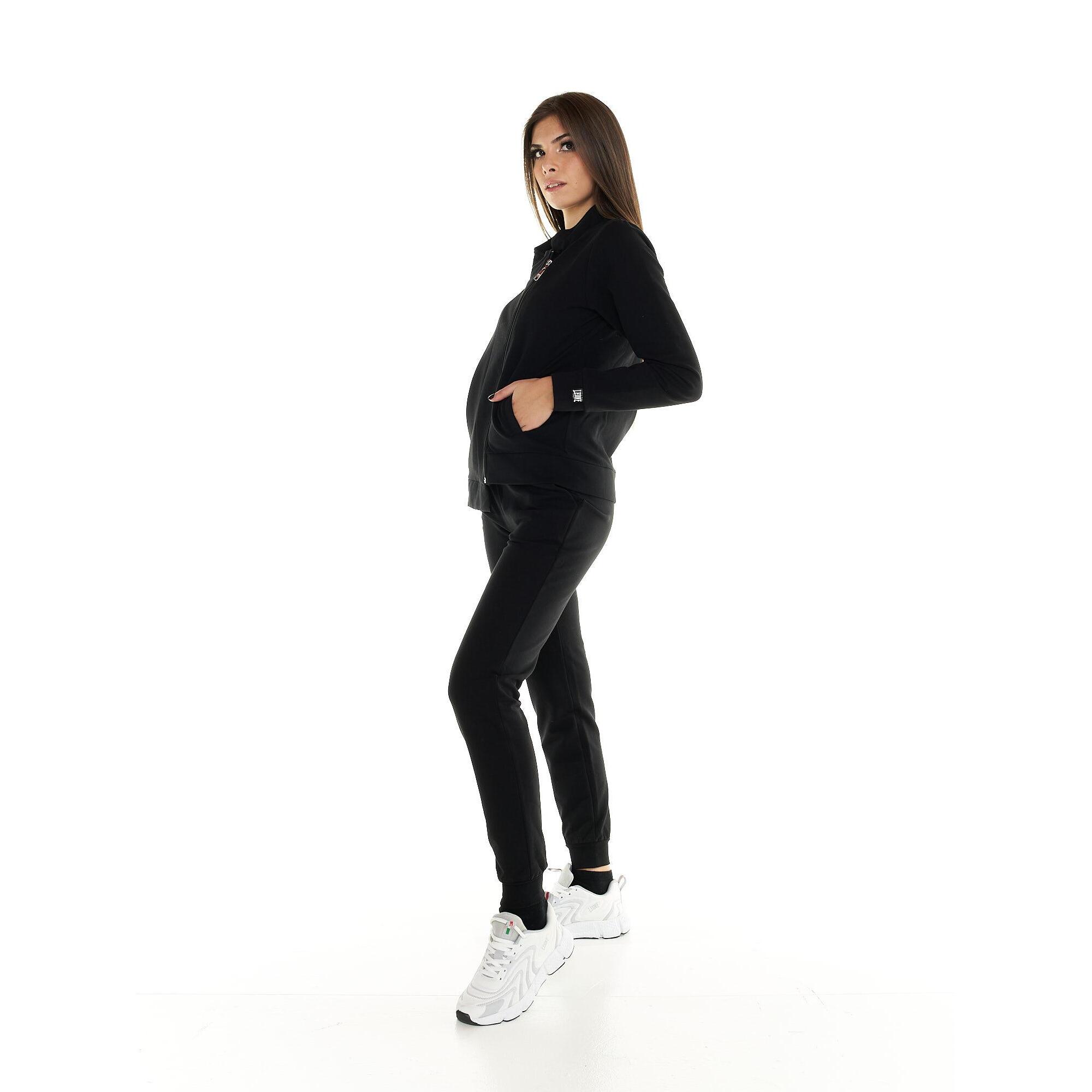 Tuta Leone donna con zip diagonale Blackout