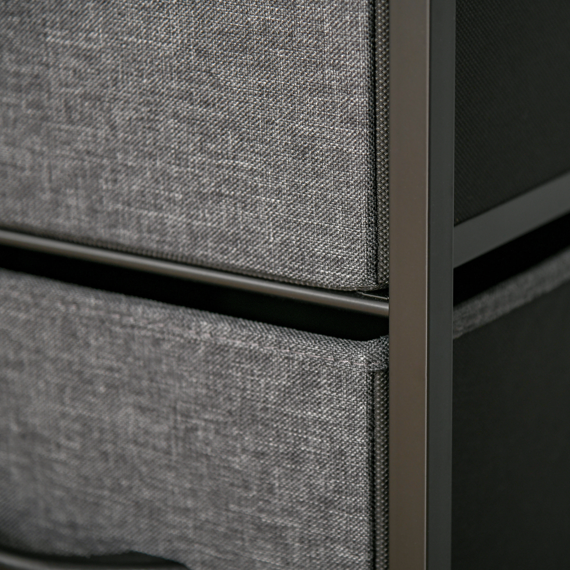 Armario de Salón Moderno con 4 Cajones Plegables y Estante Abierto 58x29x103 cm