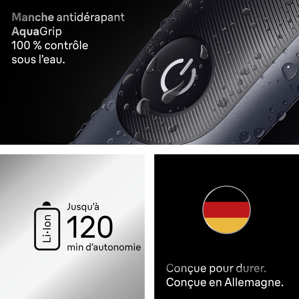 Braun Tondeuse Tout-En-Un Series 7, Kit 11-En-1, ProBlade, AutoSense, AIO7540, Bleu