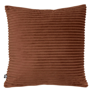 Coussin Arum marron tonka 38x38cm