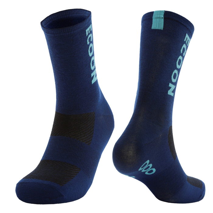Calcetines de ciclismo unisex ECOON Lzoard - Azul
