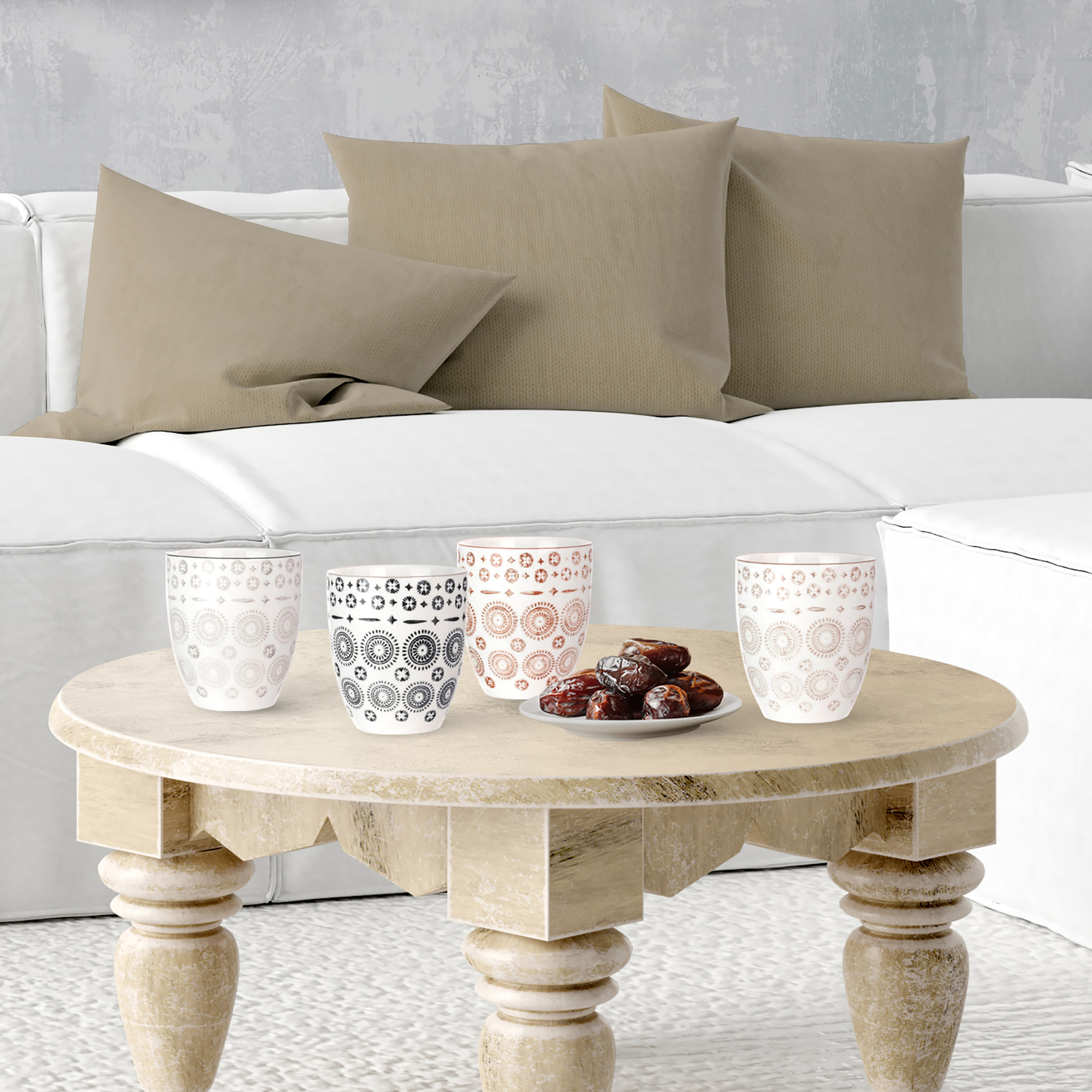 Coffret 4 Tasses 25cl Mirage