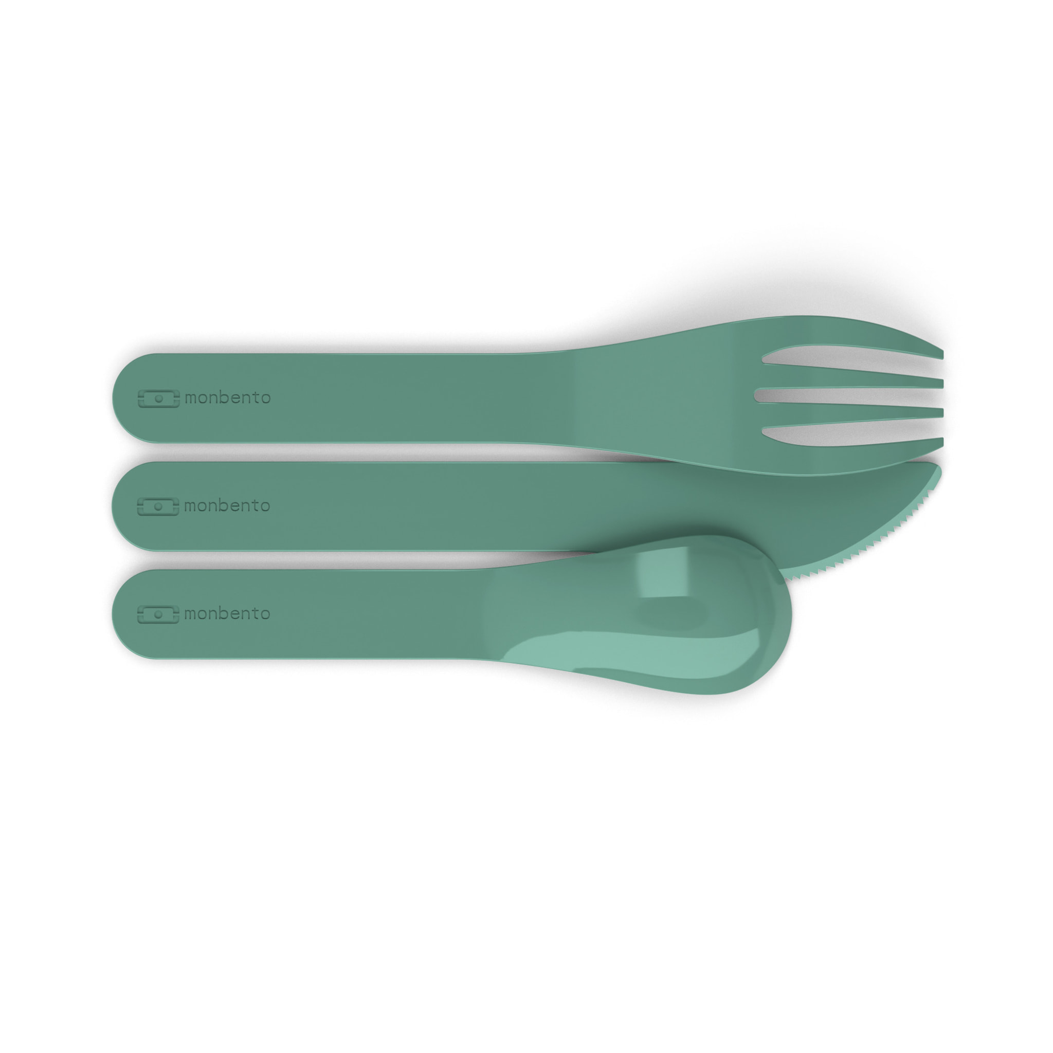 Set de 3 couverts Pocket Color Vert Forest