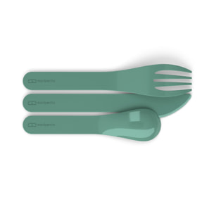 Set de 3 couverts Pocket Color Vert Forest