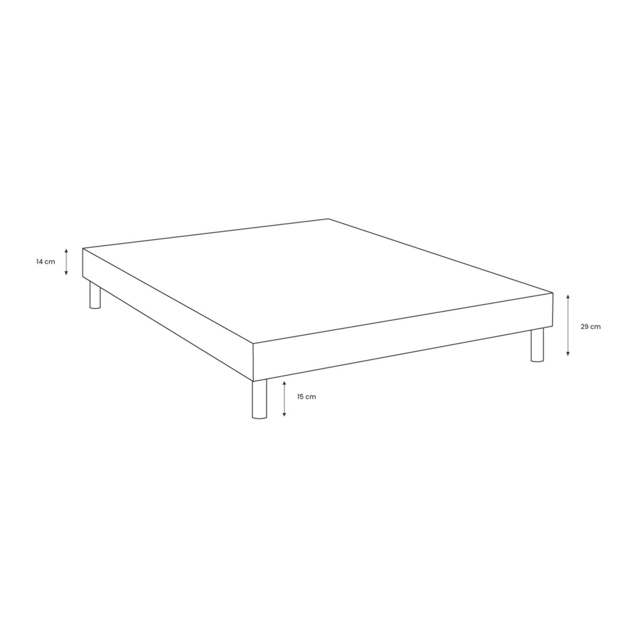 Sommier Kit Tissu Ep14 - pieds bois