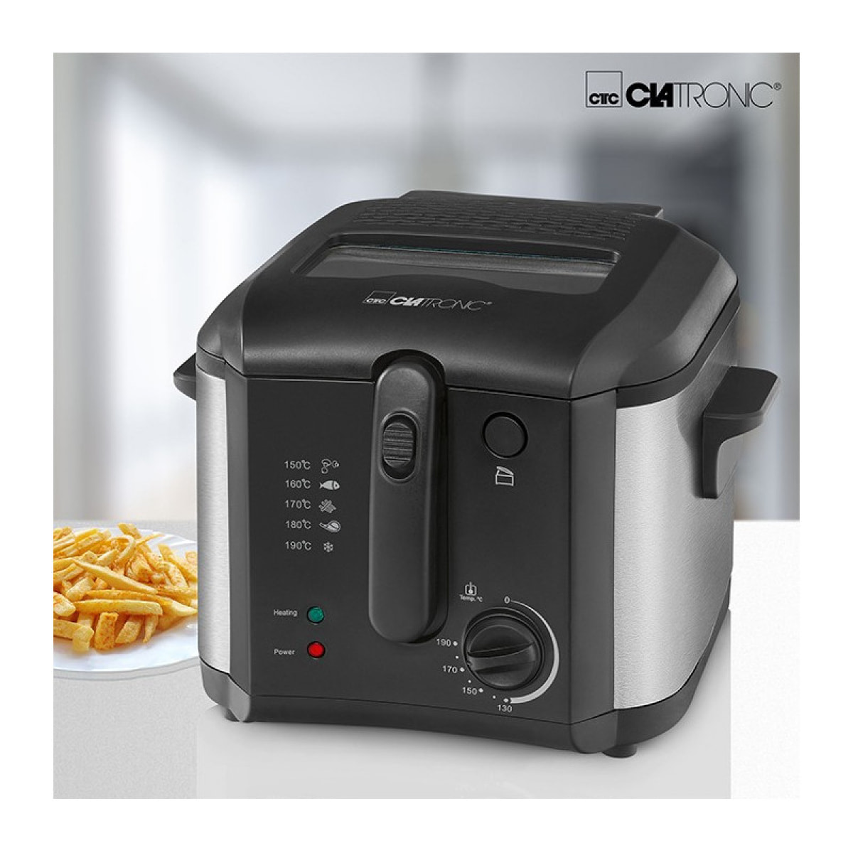 Friteuse 2.5L 1600W Clatronic FR 3649 Noir