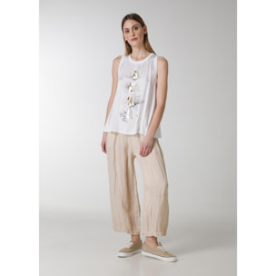 DEHA - Pantalone LINEN SLOUCHY PANTS in Lino per donna