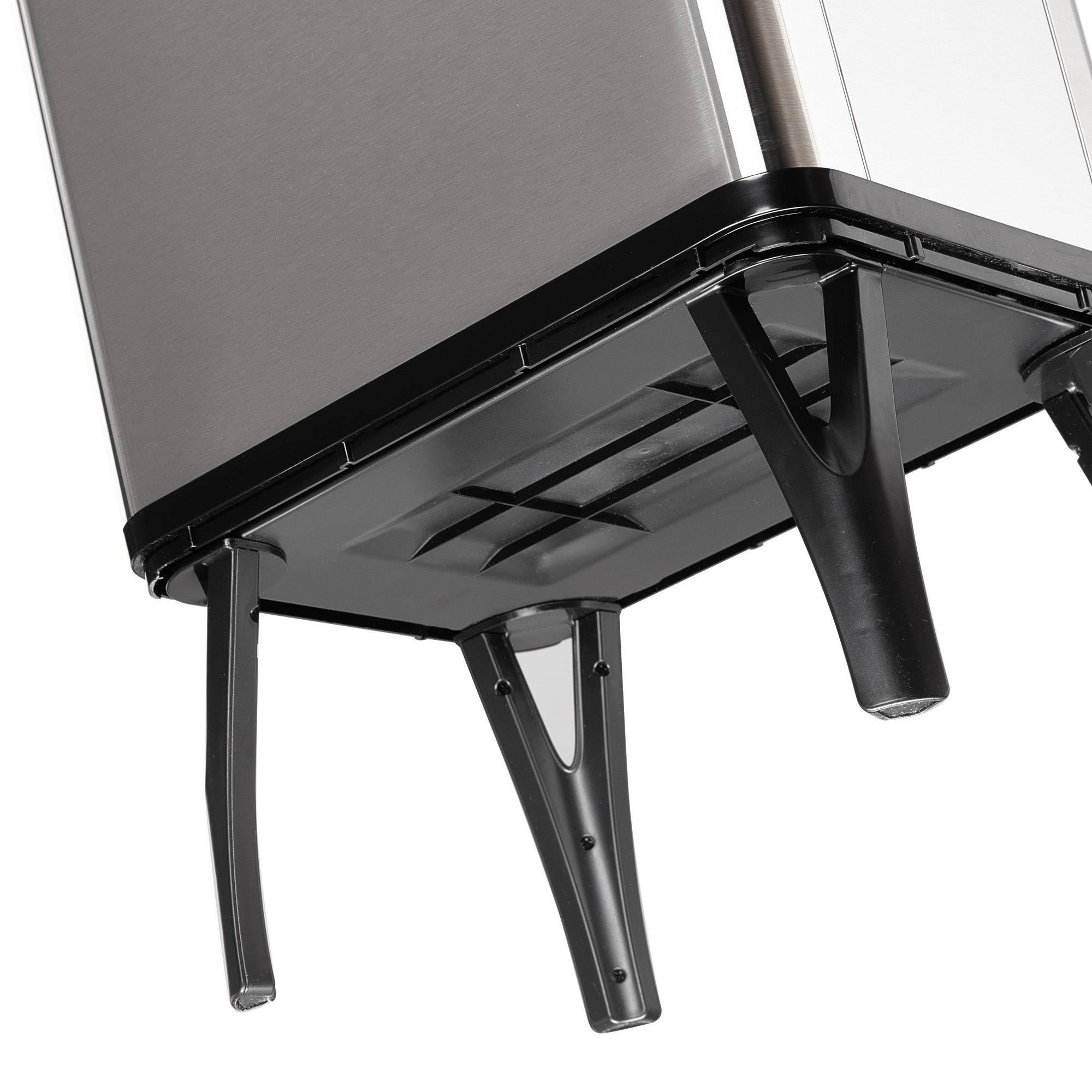 Well home - cubo de basura inteligente para reciclaje con apertura automática y contacto manual 15l+15l 35,5x26x60cm color gris