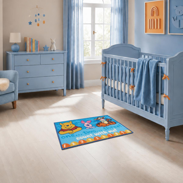 Tapis enfant Lavable 30° motif animaux KEMI