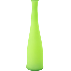 J-Line Vase Bottle Glass Neon Green Small