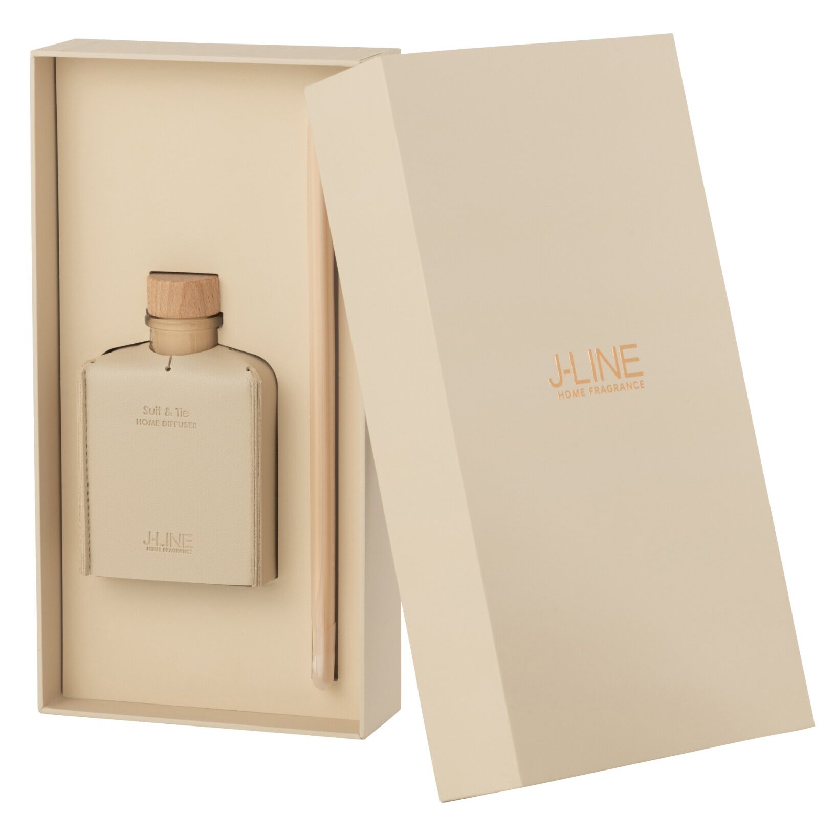 J-Line Bâtonnets parfumés - cuir - beige - 100ml