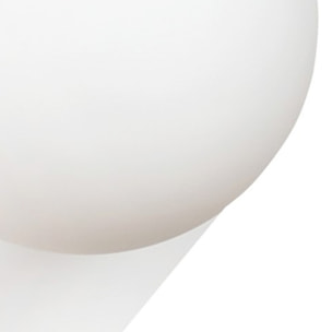Lampada da parete Drifton in acciaio bianco opaco