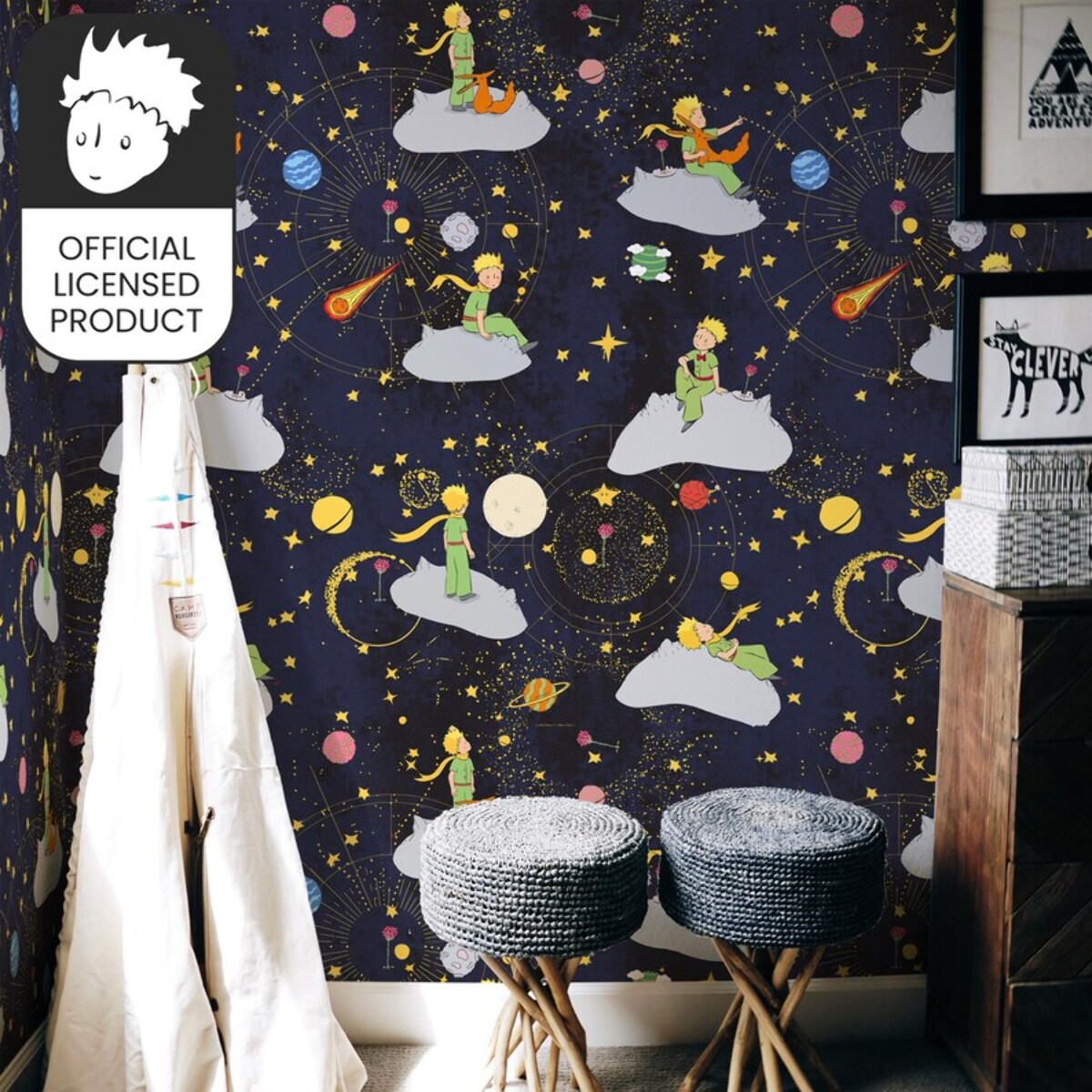 Carta da Parati Ufficiale Il Piccolo Principe Spazio