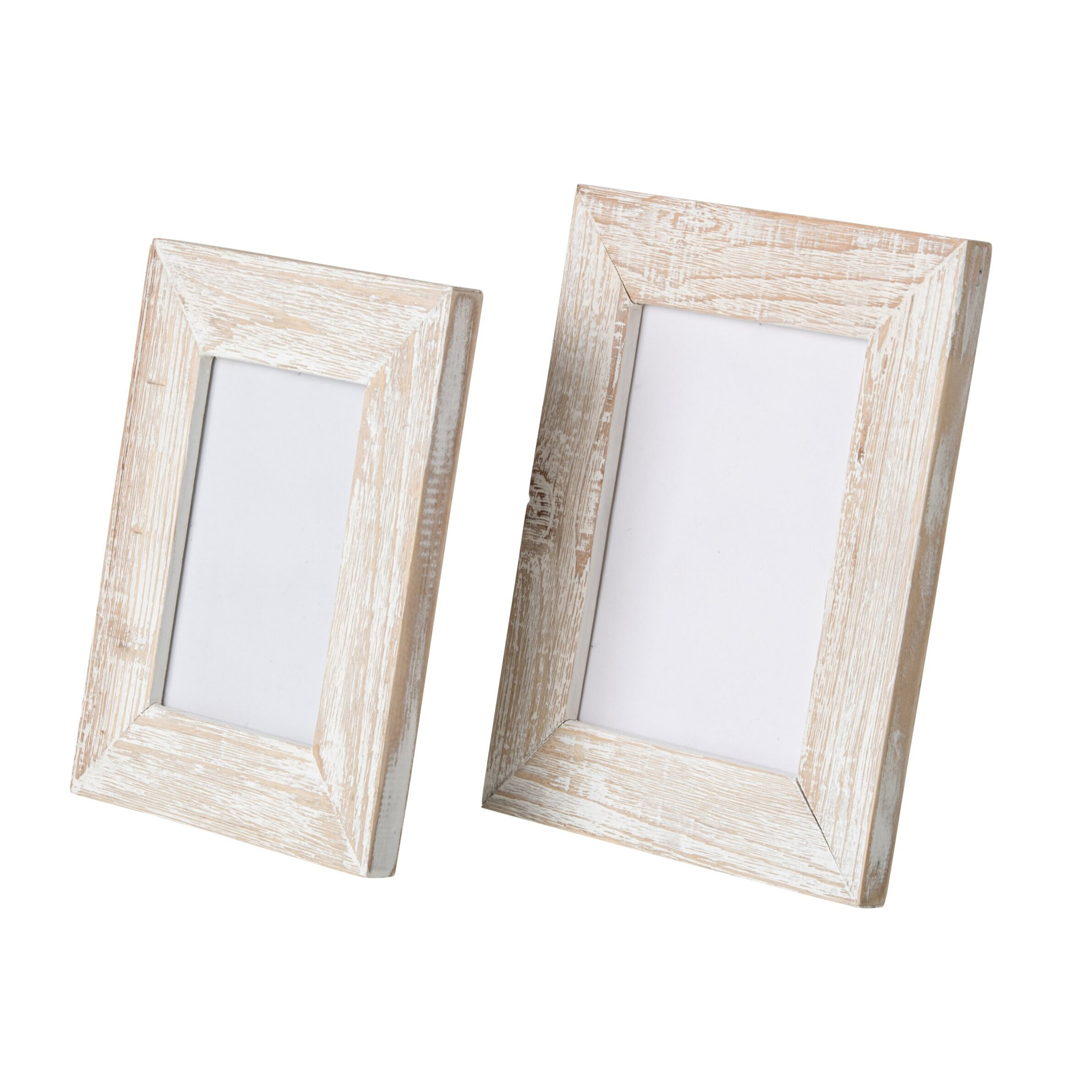 J-Line Cadre photo - bois - blanc cassé - large