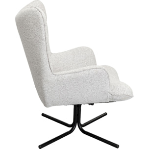 Fauteuil pivotant Oscar gris Kare Design