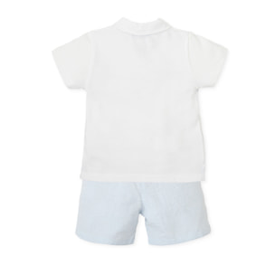 Conjunto - - Blanco celeste
