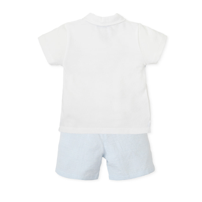 Conjunto - - Blanco celeste