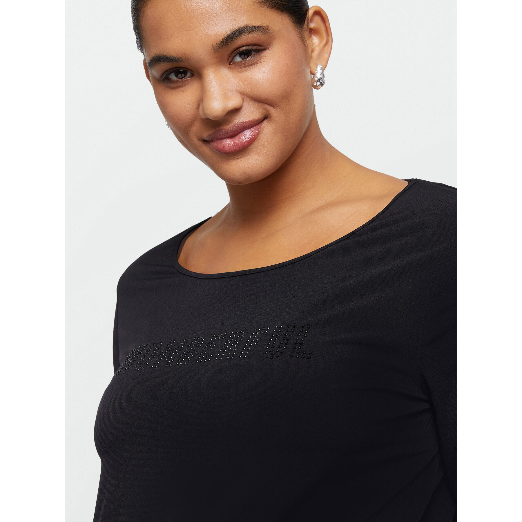 Fiorella Rubino - Camiseta con texto - Negro