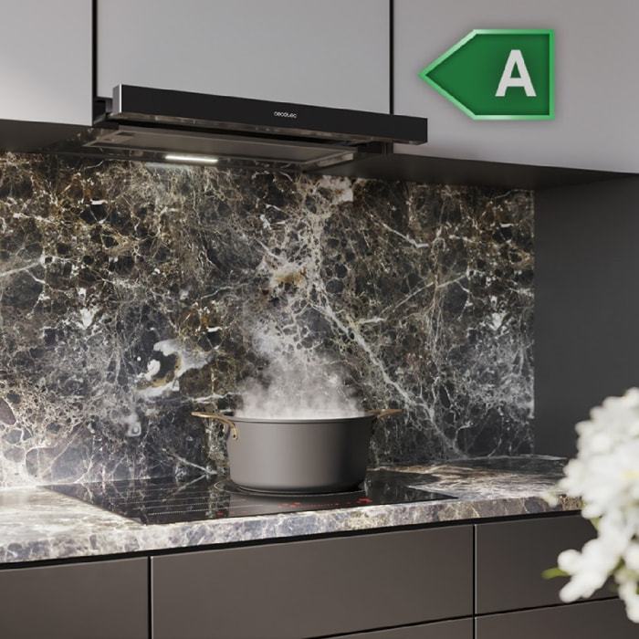 Cecotec Hotte télescopique Bolero Flux TLM 603500 Black A