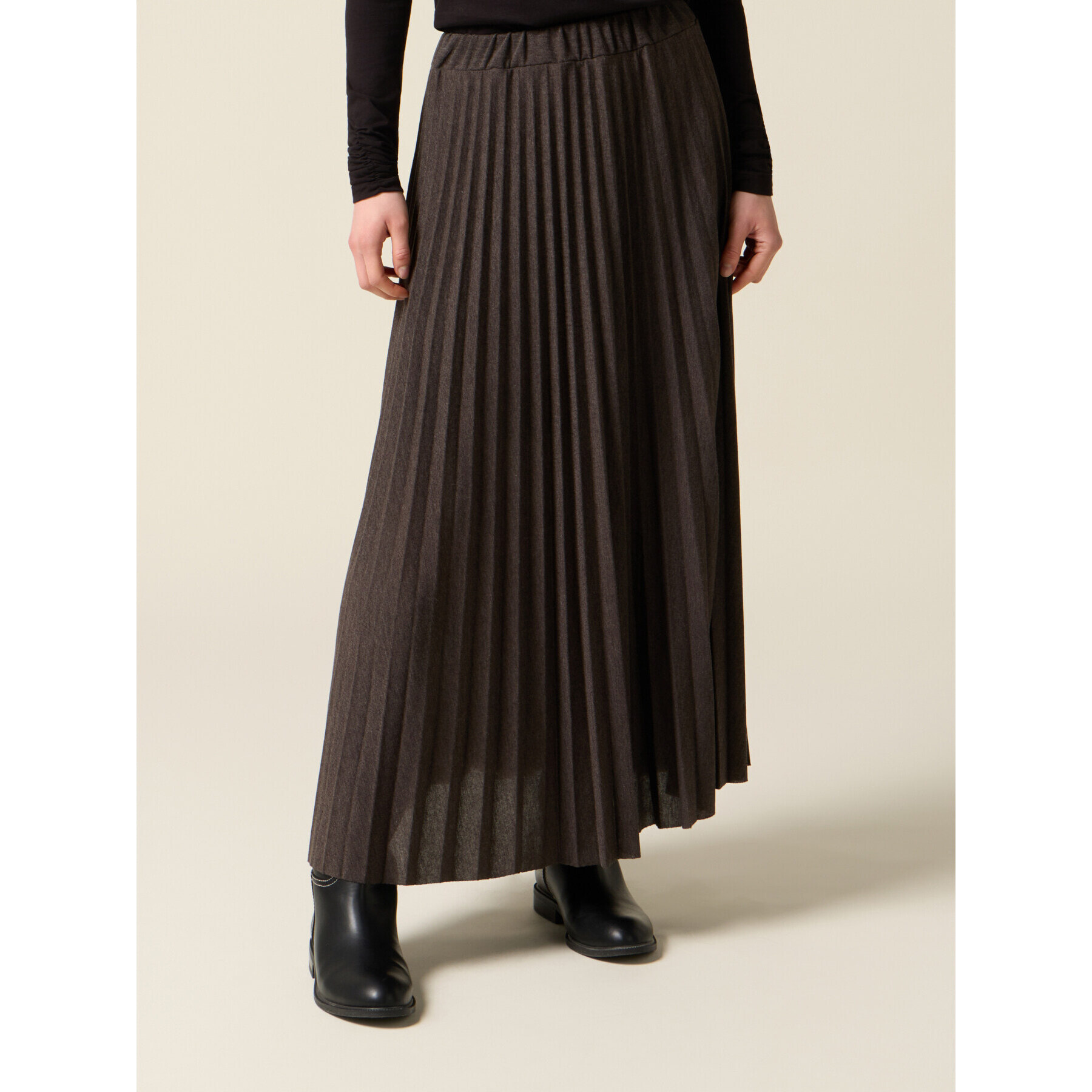 Oltre - Gonna lunga plissé - Grigio