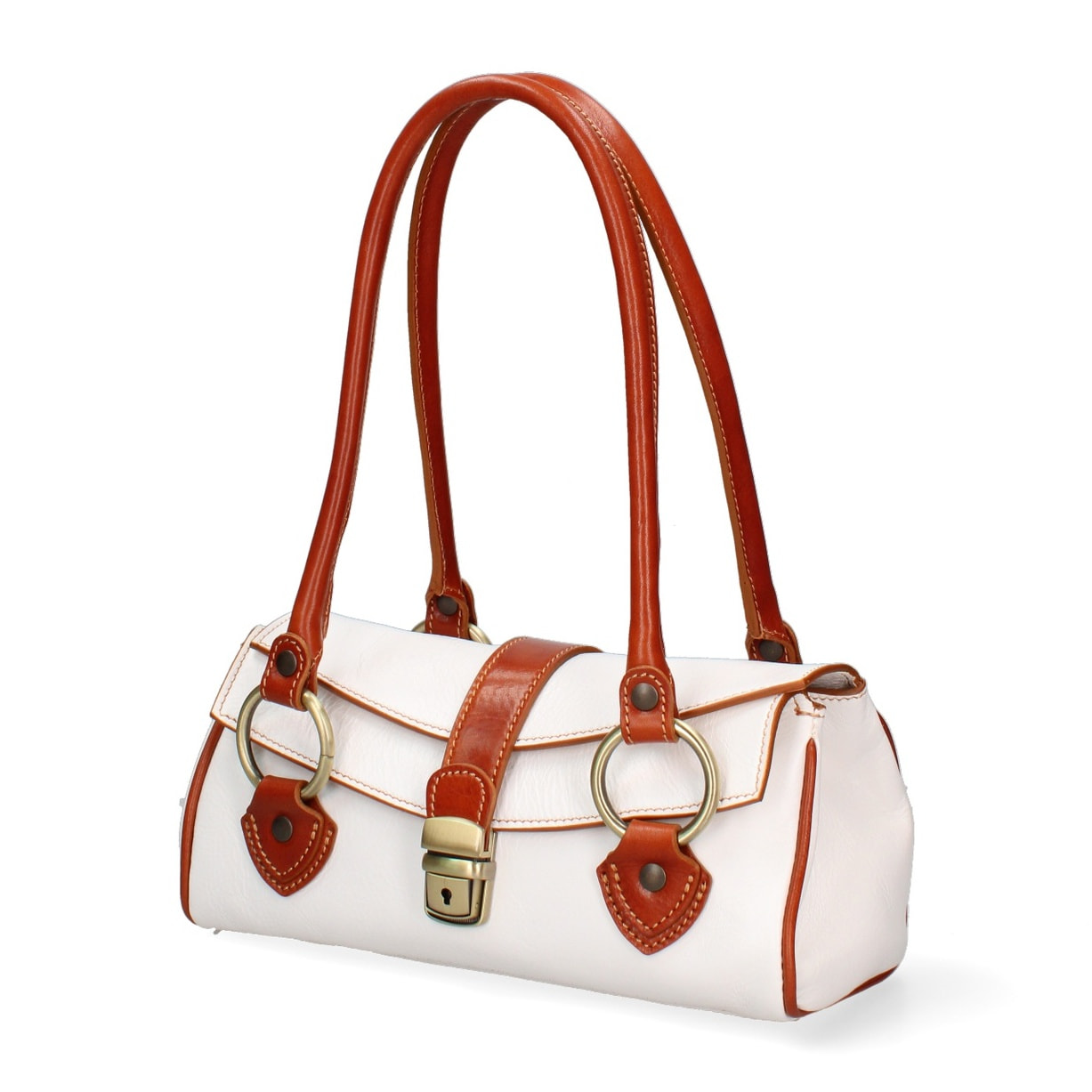 Borsa a mano da donna - Modello False - 100% pelle - 29.0 x 15.0 x 12.0 cm