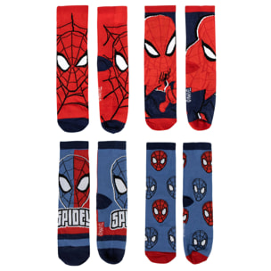 Pack de 4 calcetines infantiles diseño spiderman