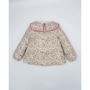 BLUSA CUELLO MARINERO FLORES FUCSIA