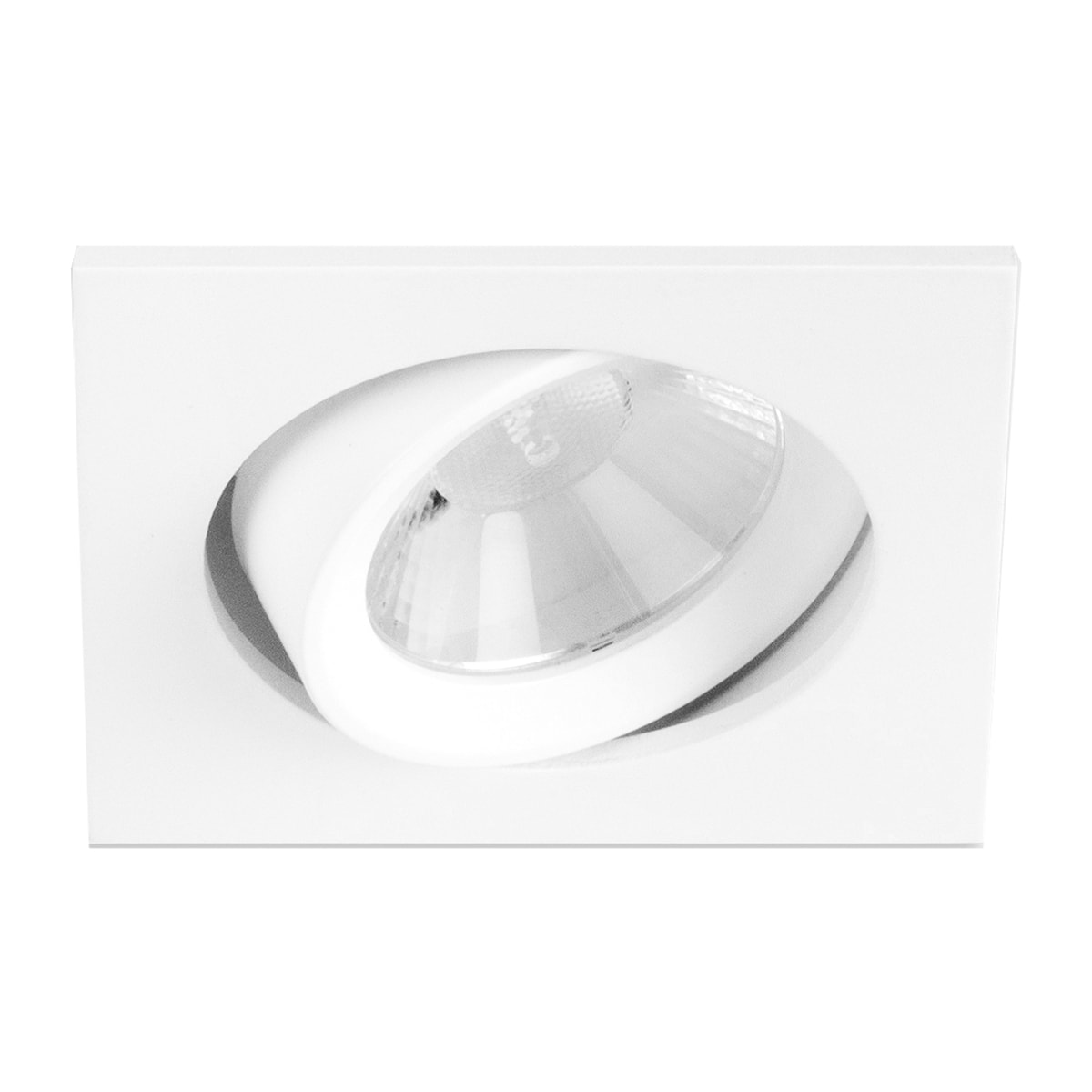 Ledsc4 LedsC4 Downlight LED Ajustable Cuadrado Blanco Transparente - Iluminación Interior 640 Lúmenes 2700K - Diseño Moderno y Duradero en Aluminio y PMMA