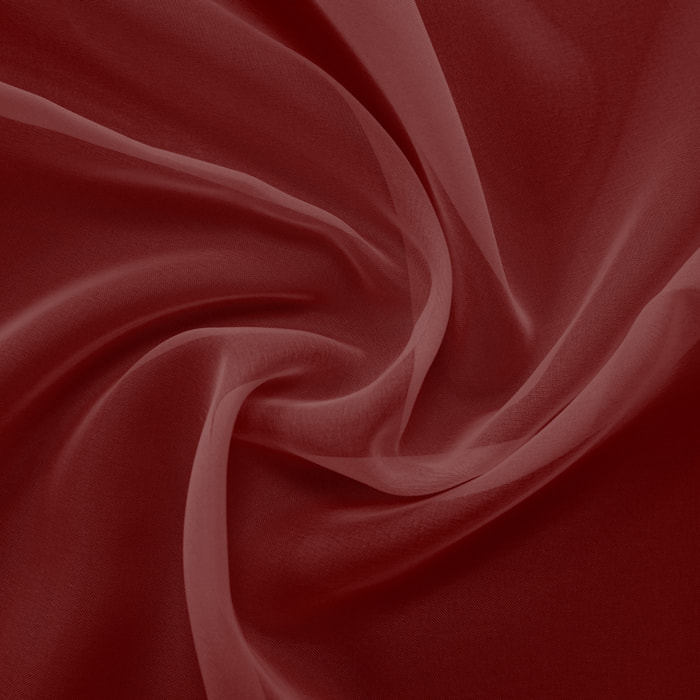 Tissu en voile Non Feu-M1 - Lie de Vin
