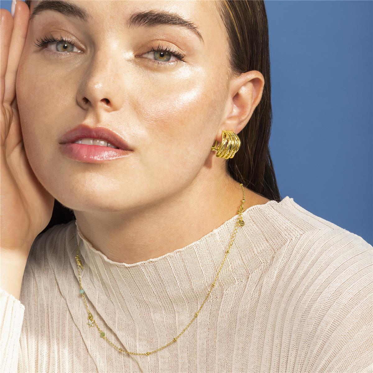 Pendientes Lux by Lux acabados en Oro Amarillo de 18 Kts